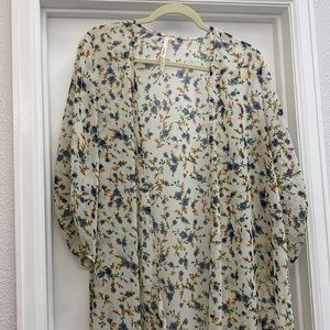 Flow into Spring with this Floral Kimono